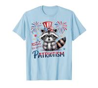 Super RIZZ'EM avec PATRIOTISME Raccoon I Put Tism Dad T-Shirt