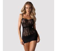 Super- Sexy Robe Obsessive d605 Robe Perforé Noir