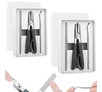Super Sharp Oblique Nail Clippers, Sets of Eagle Beak Beveled Nail Clippers, Wide Jaw Opening Anti-Splash, for Thick Nails and Ingrown Care (Black,2 Pcs)