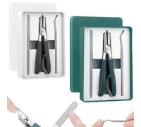 Super Sharp Oblique Nail Clippers, Sets of Eagle Beak Beveled Nail Clippers, Wide Jaw Opening Anti-Splash, for Thick Nails and Ingrown Care (Mix,2 Pcs)