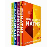 Super Simple The Ultimate Bitesize Study Guide 4 Books Collection Set By DK (Maths, Physics, Chemistry & Biology)