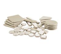 Super Sliders Multi-Pack Self-Stick Furniture Sliders Or Movers for Carpet to Protect Furniture and Move Effortlessly, Beige (40 Pack)