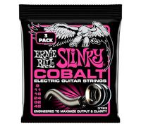 Ernie Ball – Cordes pour guitare électrique Cobalt Super Slinky 9-42 – Pack de 3 jeux (009)