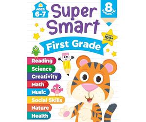 Super Smart Workbook First Grade - First Grade Learning Activity Workbook for Ages 6-7 | Reading, Phonics, Math, Science, Social Skills, Creativity & More | Includes 100+ Stickers
