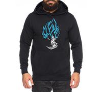 Super Son Goku Sweat à Capuche pour Homme One Dragon Master Ball Vegeta Turtle Roshi Piece Golds DB, Farbe2:Schwarz/Blau;Größe2:S