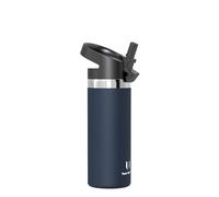 Super Sparrow Gourde Enfant Isotherme - 500ml - Paille Bouche Large Bouteille - sans BPA - SwivelSip Gourdes INOX - pour Sport, Voyages, L'école