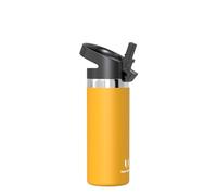 Super Sparrow Gourde Enfant Isotherme - 500ml - Paille Bouche Large Bouteille - sans BPA - SwivelSip Gourdes INOX - pour Sport, Voyages, L'école