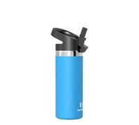 Super Sparrow Gourde Enfant Isotherme - 500ml - Paille Bouche Large Bouteille - sans BPA - SwivelSip Gourdes INOX - pour Sport, Voyages, L'école