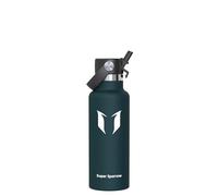 Super Sparrow Gourde Isotherme 500ml - Bouteille Isotherme avec Paille - sans BPA - Gourdes Enfant INOX Bouche Standard pour Sport, Voyages, L'école, Bureau, Maison