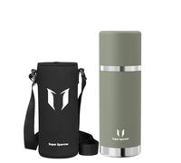 Super Sparrow Gourde Isotherme - 750ml - Bouteille Isotherme - Gourde INOX sans BPA - Couvercle étanche Qui Sert de Tasse - Maintient la Température 12/24h (Chaud/Froid)