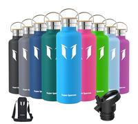 Super Sparrow Gourde Isotherme - Bouteille Isotherme - 1000ml - Gourde Inox Bouche Standard - Gourde Sport Étanche - Gourde Enfant sans BPA, pour Sport, Gym, Voyage
