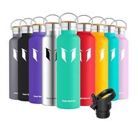 Super Sparrow Gourde Isotherme - Bouteille Isotherme - 1000ml - Gourde Inox Bouche Standard - Gourde Sport Étanche - Gourde Enfant sans BPA, pour Sport, Gym, Voyage