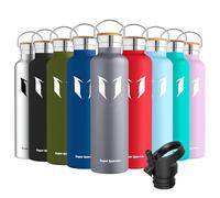Super Sparrow Gourde Isotherme - Bouteille Isotherme - 1000ml - Gourde Inox Bouche Standard - Gourde Sport Étanche - Gourde Enfant sans BPA, pour Sport, Gym, Voyage