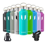 Super Sparrow Gourde Isotherme - Bouteille Isotherme - 1000ml - Gourde Inox Bouche Standard - Gourde Sport Étanche - Gourde Enfant sans BPA, pour Sport, Gym, Voyage