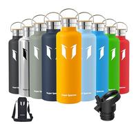 Super Sparrow Gourde Isotherme - Bouteille Isotherme - 1000ml - Gourde Inox Bouche Standard - Gourde Sport Étanche - Gourde Enfant sans BPA, pour Sport, Gym, Voyage