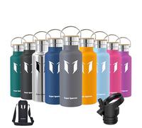 Super Sparrow Gourde Isotherme - Bouteille Isotherme - 500ml - Gourde Inox Bouche Standard - Gourde Sport Étanche - Gourde Enfant sans BPA, pour Sport, Gym, Voyage