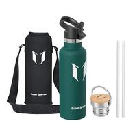 Super Sparrow Gourde Isotherme - Bouteille Isotherme - 750ml - Gourde Inox Bouche Standard - Gourde Sport Étanche - Gourde Enfant sans BPA, pour Sport, Gym, Voyage