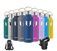 Super Sparrow Gourde Isotherme - Bouteille Isotherme - 750ml - Gourde Inox Bouche Standard - Gourde Sport Étanche - Gourde Enfant sans BPA, pour Sport, Gym, Voyage