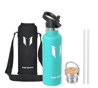 Super Sparrow Gourde Isotherme - Bouteille Isotherme - 750ml - Gourde Inox Bouche Standard - Gourde Sport Étanche - Gourde Enfant sans BPA, pour Sport, Gym, Voyage