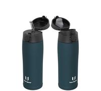 Super Sparrow Gourde Isotherme - INOX Bouteille Isotherme - 500ml - Mug Isotherme Étanche - Gourde Enfant sans BPA - Comprend 2 Couvercles avec Paille et Couvercle Sport