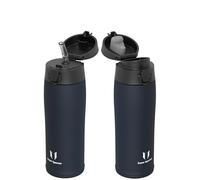 Super Sparrow Gourde Isotherme - INOX Bouteille Isotherme - 500ml - Mug Isotherme Étanche - Gourde Enfant sans BPA - Comprend 2 Couvercles avec Paille et Couvercle Sport