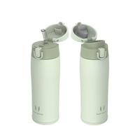 Super Sparrow Gourde Isotherme - INOX Bouteille Isotherme - 500ml - Mug Isotherme Étanche - Gourde Enfant sans BPA - Comprend 2 Couvercles avec Paille et Couvercle Sport