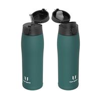 Super Sparrow Gourde Isotherme - INOX Bouteille Isotherme - 750ml - Mug Isotherme Étanche - Gourde Enfant sans BPA - Comprend 2 Couvercles avec Paille et Couvercle Sport
