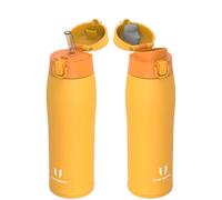 Super Sparrow Gourde Isotherme - INOX Bouteille Isotherme - 750ml - Mug Isotherme Étanche - Gourde Enfant sans BPA - Comprend 2 Couvercles avec Paille et Couvercle Sport