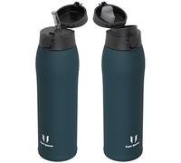 Super Sparrow Gourde Isotherme - INOX Bouteille Isotherme - 950ml - Mug Isotherme Étanche - Gourde Enfant sans BPA - Comprend 2 Couvercles avec Paille et Couvercle Sport