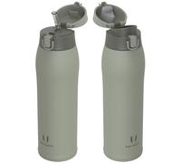 Super Sparrow Gourde Isotherme - INOX Bouteille Isotherme - 950ml - Mug Isotherme Étanche - Gourde Enfant sans BPA - Comprend 2 Couvercles avec Paille et Couvercle Sport