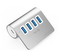 Super Speed 10Gbps 4Port USB 3.2 Hub Splitter Aluminium Designs 5V3A Alimentation pour plusieurs appareils Ordinateurs Hub