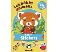 Super stickers - Les bébés animaux - Bloc avec plus de 500 stickers et 30 coloriages - Dès 5 ans