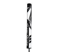 SuperStroke Grip de putter Zenergy Tour 3.0 – Non conique, Technologie Spyne améliorée, Tech‑Port, Noir/Blanc