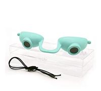 Super Sunnies EVO Flex Lunettes de bronzage - Conforme aux normes de la FDA - Lunettes de bronzage UV pour la protection des yeux - Permet la visibilité - Avec un étui/boîte transparente (bleu