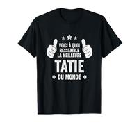 Super Tata Humour Original Meilleure Tatie Du Monde T-Shirt