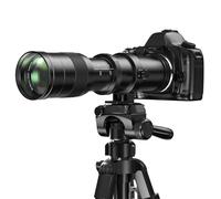 Super téléobjectif 420-800 mm F8.3 plein cadre manuel objectif zoom pour Canon EF/EF-S Mount DSLR - Compatible avec EOS Rebel T7/T7i, 5D, 90D, 80D, 7D et plus encore
