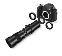 Super téléobjectif F8.3 420-800 mm, objectif plein cadre MF pour Canon EF/EF-S, Nikon F, Sony E Mount. Objectif d'entrée de gamme pour la photographie de la faune et de la lune (comprend 3 adaptateurs