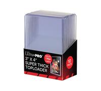 Super Thick Toploader x10 - 3""x4"" 130pt Ultra Pro