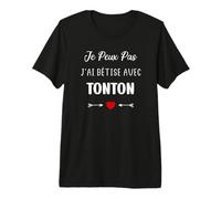 Super Tonton Humour j'peux Pas J'Ai bêtise avec Tonton T-Shirt Haut de Gamme