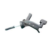 Super Top manille 8 pièces vis 70 mm noir | Loquet automatique breveté EsinPlast | Réglable 44-60 mm | Pour volets et sombres | Compatible aluminium bois fer PVC