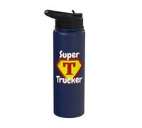 Super Trucker | Appréciation des chauffeurs de camion Stainless Steel Insulated Water Bottle