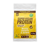 Super Vegan Protein Banane et Vanille avec Digezyme Iswari (2,5kg)