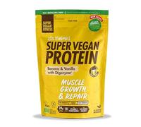 SUPER VEGAN PROTEIN FITNESS platano-vainilla - s’intègre facilement dans une routine de tous les jours, produit spécialisé pour un usage quotidien, poids 350 g et associe fonctionnalité pratique et se