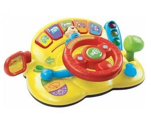 Super Volant vroum vroum decouvertes eveil 1-3 Ans - Tableau activites interactif - Jouet Musical - Set Jeu Bebe et Carte Tigre
