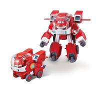 Super Wings- Costume Robot Mini Figurine Transformable Jett Jeu De Véhicule D Avion Pour Garçons Et Filles De 3 Ans Et Plus Eu750321 Rouge 7