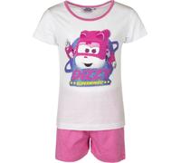 Super Wings Ensemble pyjama en coton court Shortama pour fille 4 ans Blanc