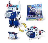 Super Wings Jouet Transformable Paul & Super Pet Paul, Figurine 2 en 1, Jouet Robot Avion de 12,7 cm, Avion Transformable pour garçons et Filles à partir de 3 Ans, Bleu
