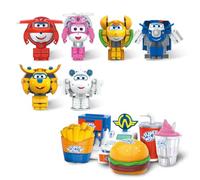 Super Wings Jouets Robots Transformables Enfants 5+ Collection Série Foodie