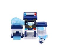 Super Wings Playset 'paul's Police Station' + 1 Figurine 'pop-Transform