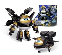 Super Wings Transforming Aeroplane Supercharged Dark Golden Boy 11.7 cm 3+
